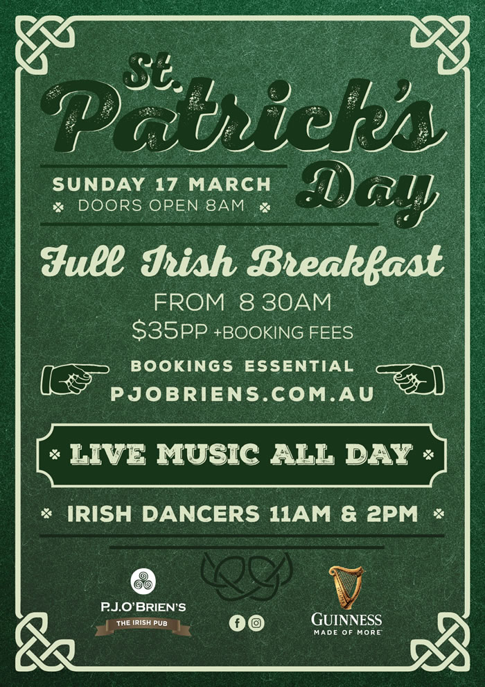 St Patrick's Day Melbourne 2025