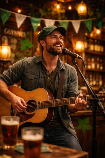 St Patrick's Day Celebrating with Irish Music